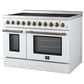 Forno Paolo 48" Freestanding Electric Range in White, , large