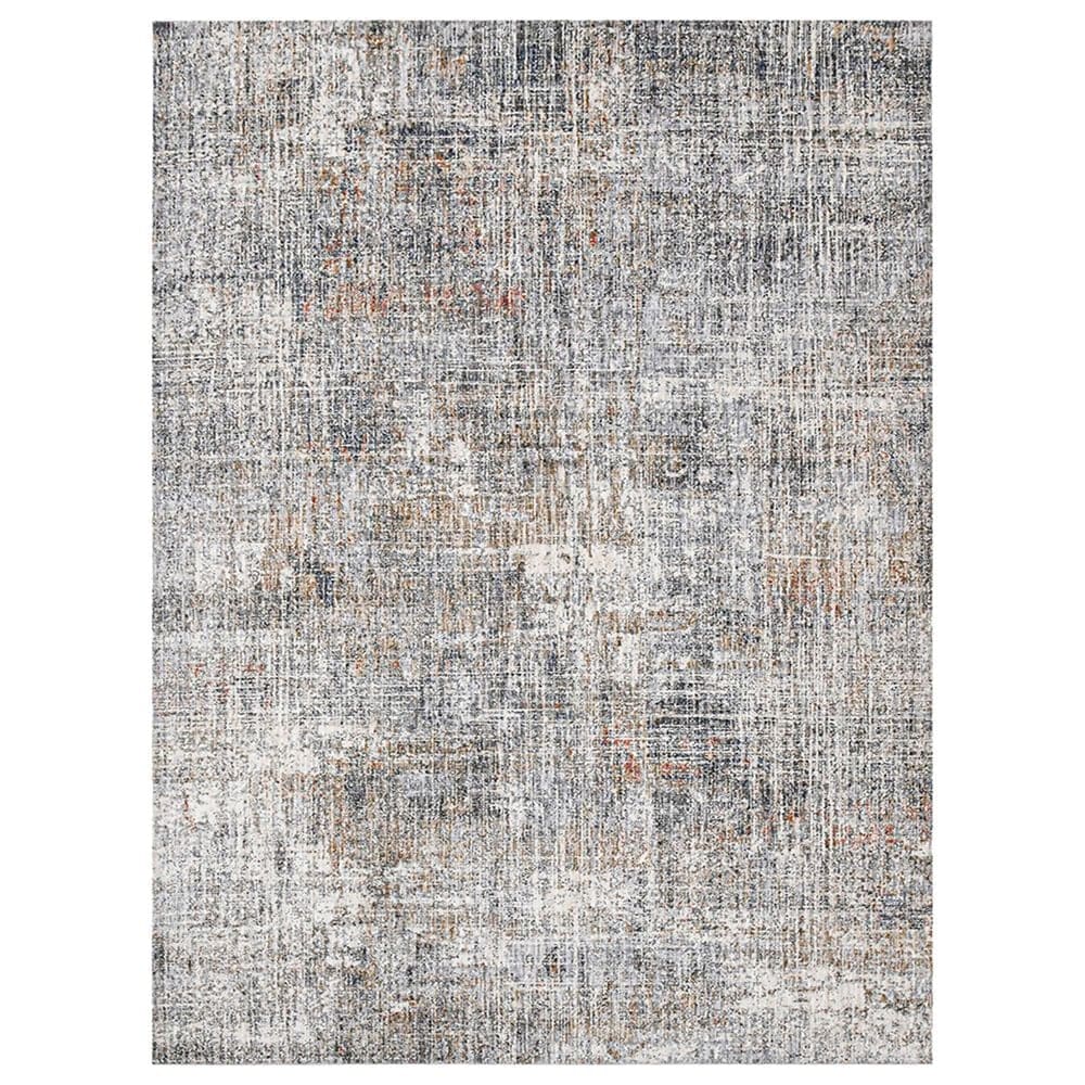 Amer Rugs Vermont VRM-5 9"2" x 13"1" Gray and Orange Area Rug, , large
