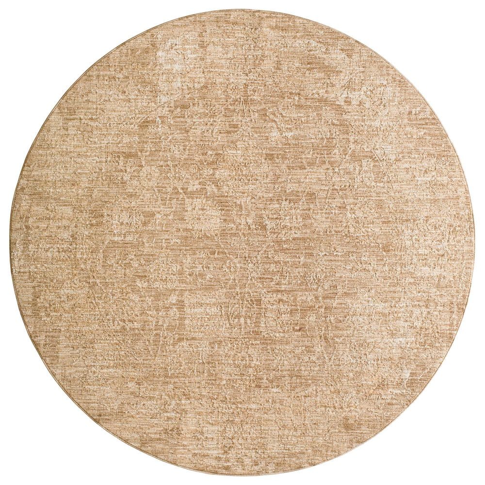 Surya Masterpiece MPC-2300 Beige, Tan and Medium Brown 5"3" Round Area Rug, , large