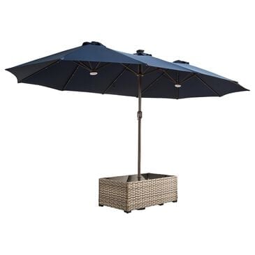 HOMLUX 2-Piece 14.5 ft Patio Umbrella Set in Dark Blue, , large