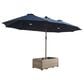 HOMLUX 2-Piece 14.5 ft Patio Umbrella Set in Dark Blue, , large