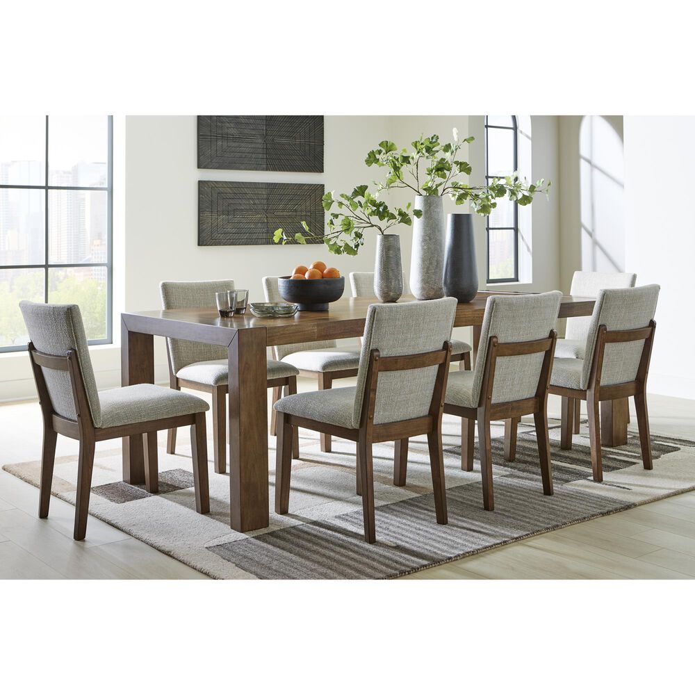 Ashley Kraeburn Dining Chair Set of 2 in Beige and Brown, , large