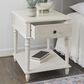 Linon Home Decor Mcghie Side Table in White, , large
