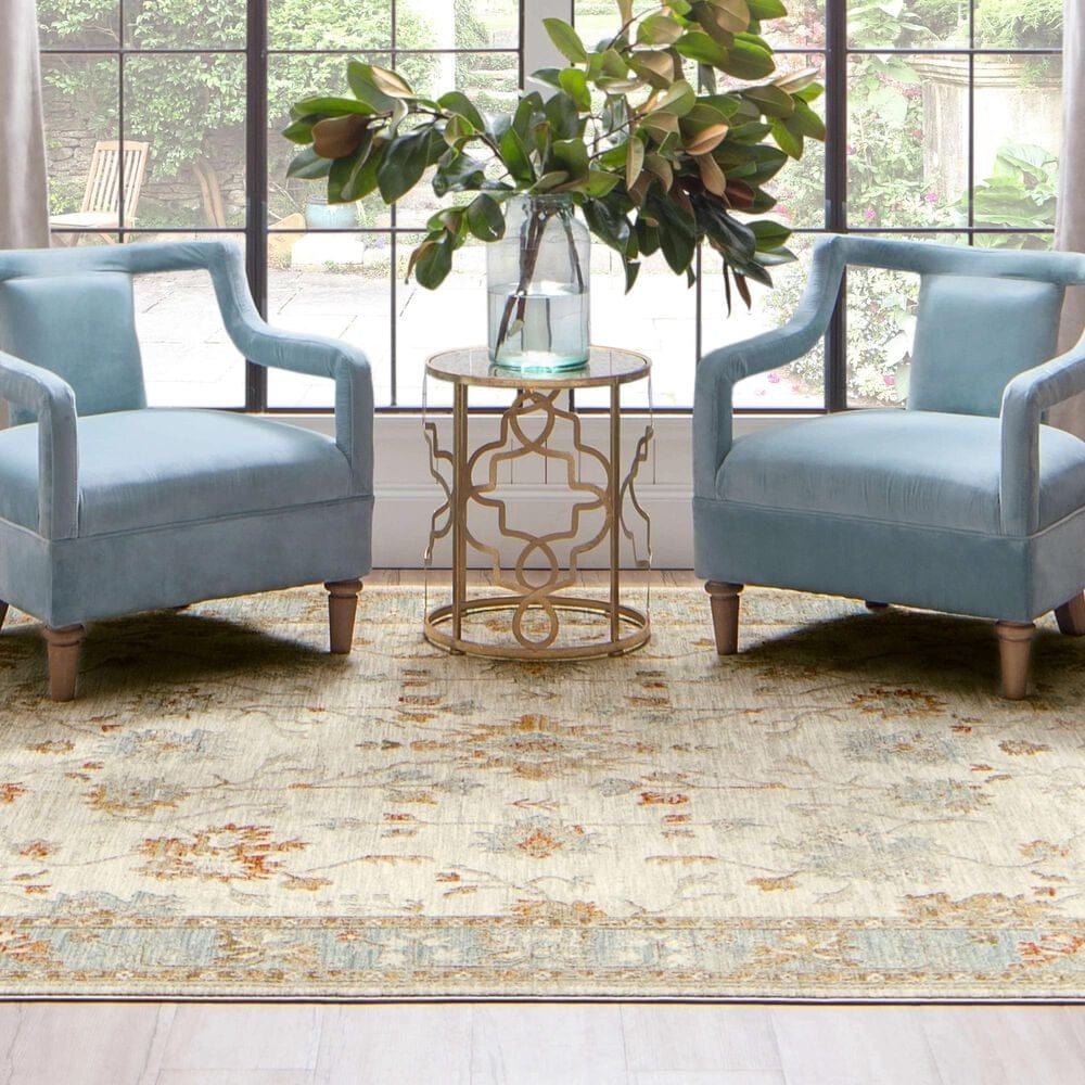 Karastan Adalia Iznik 10&#39; x 14&#39; Cream Area Rug, , large
