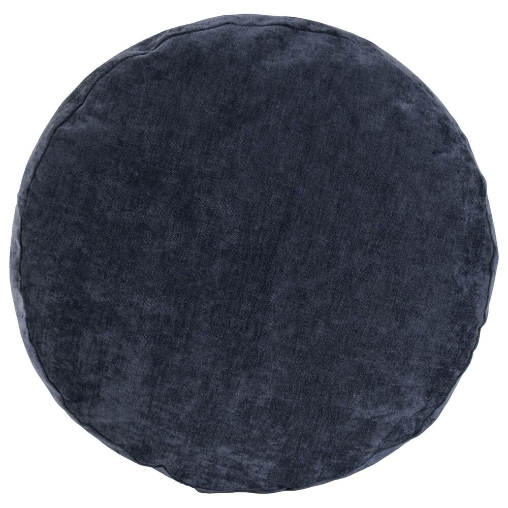 Howard Elliott Komodo Tall Pouf in Navy Blue, , large