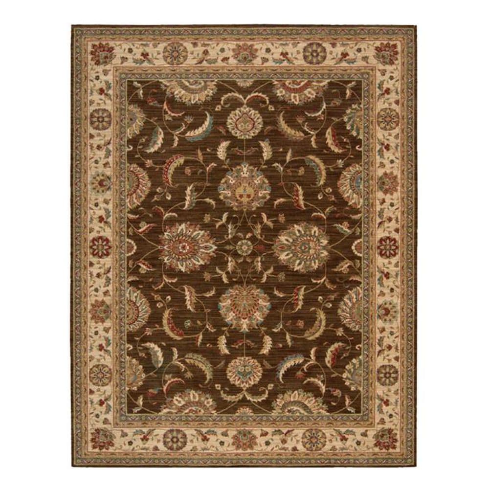 Nourison Living Treasures LI04 3'6" x 5'6" Brown Area Rug, , large