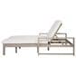 HOMLUX Patio 2-Person Lounge Chair with Grey Frame in Beige, , large