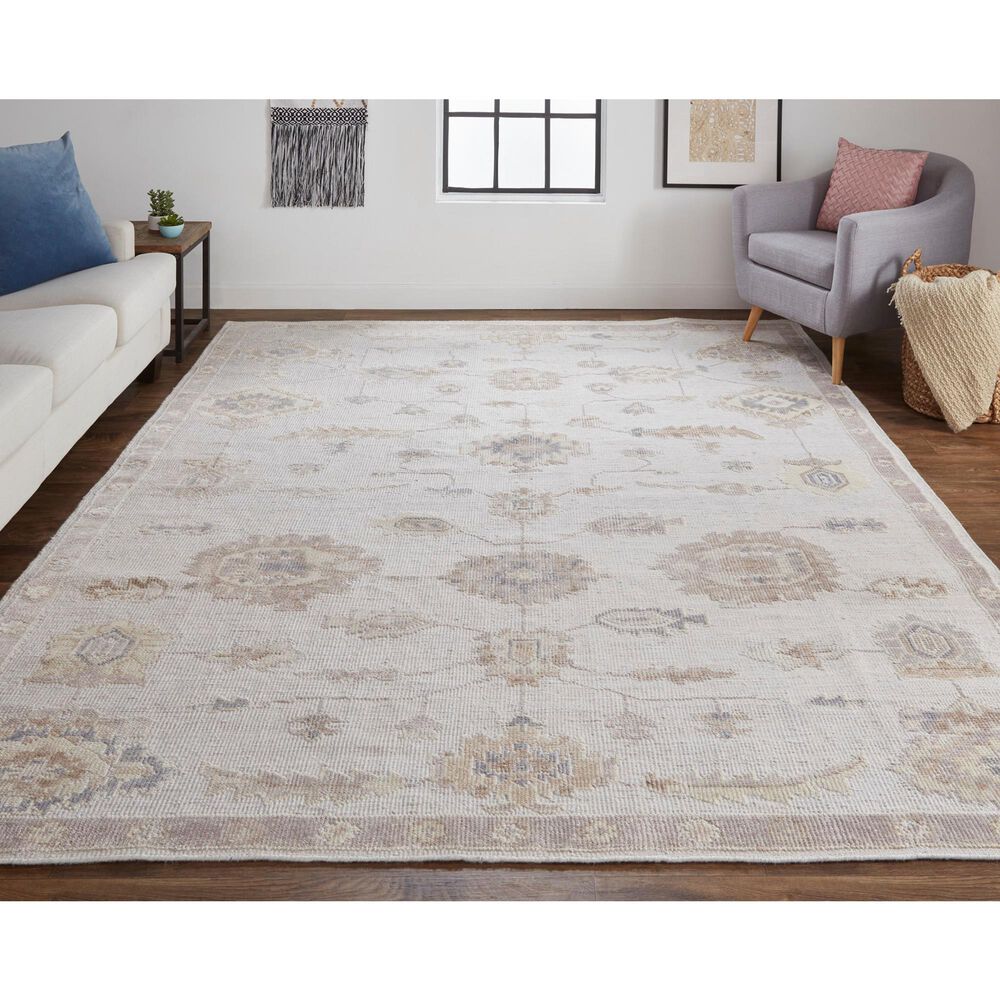 Feizy Wendover Southwestern 3&#39;6&quot; x 5&#39;6&quot; Silver Area Rug, , large