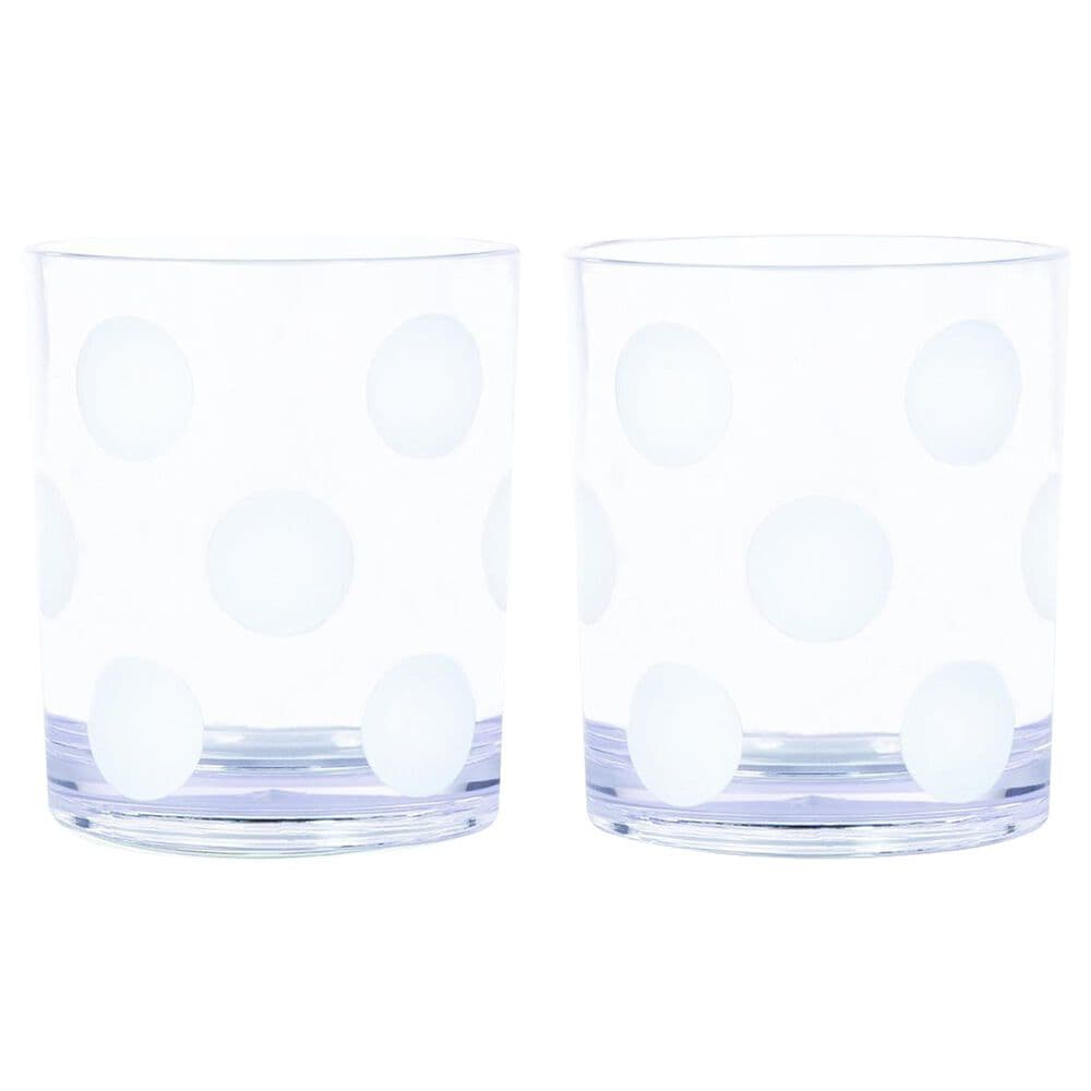 Kate Spade New York Jumbo Dot Drinkware in White (Set of 2), , large