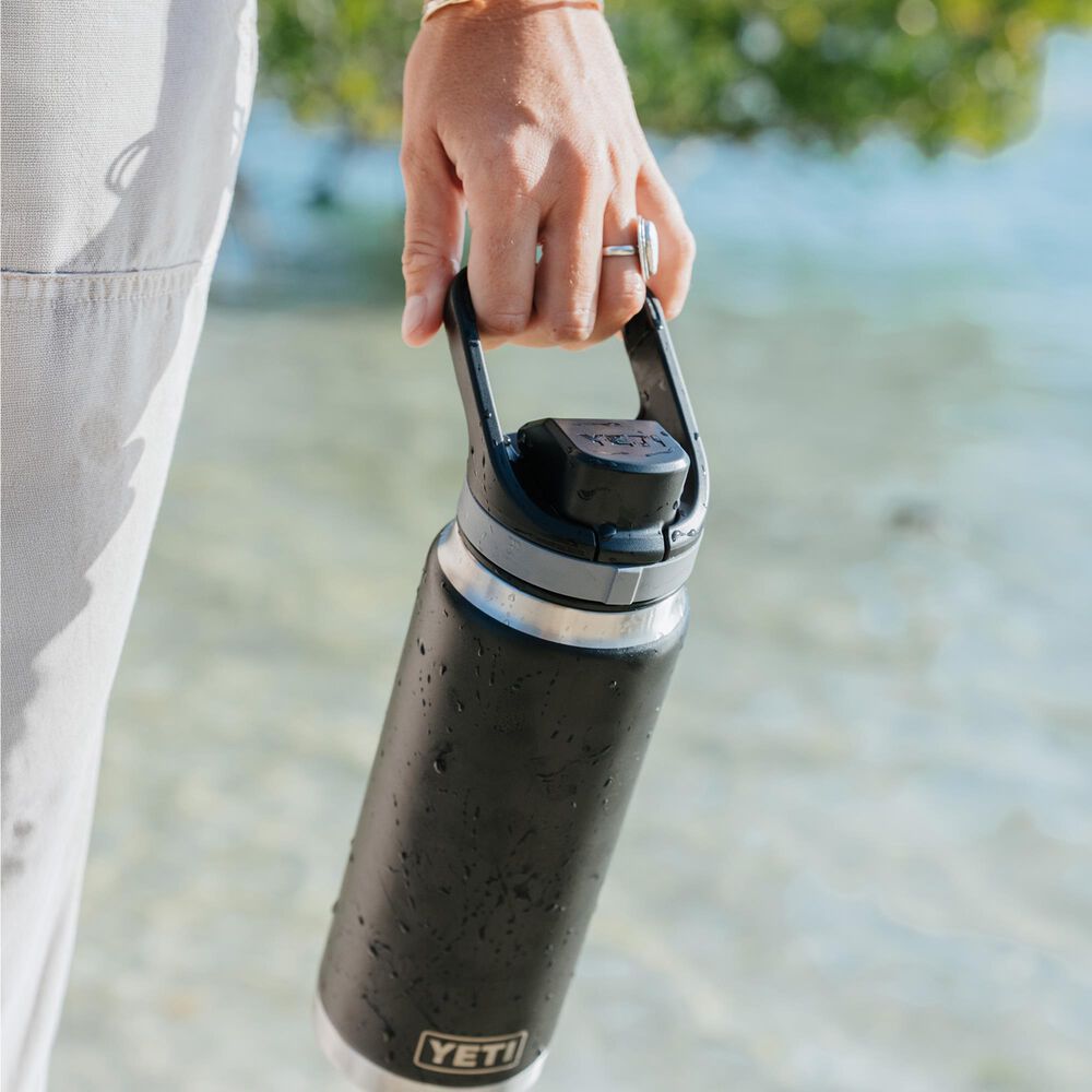 YETI Rambler 26 Oz Water Bottle with Flip Chug Cap in Black, , large