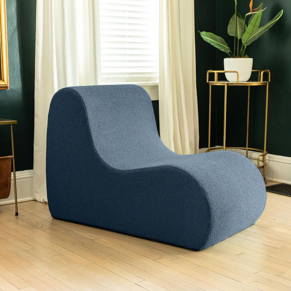 Jaxx Uptown Armless Accent Chair in Navy, , large