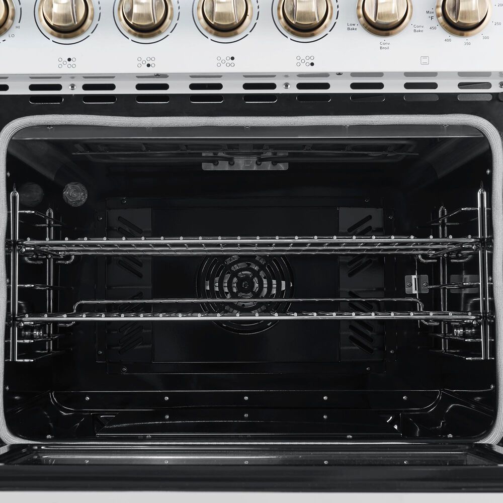 Forno Paolo 48" Freestanding Electric Range in White, , large