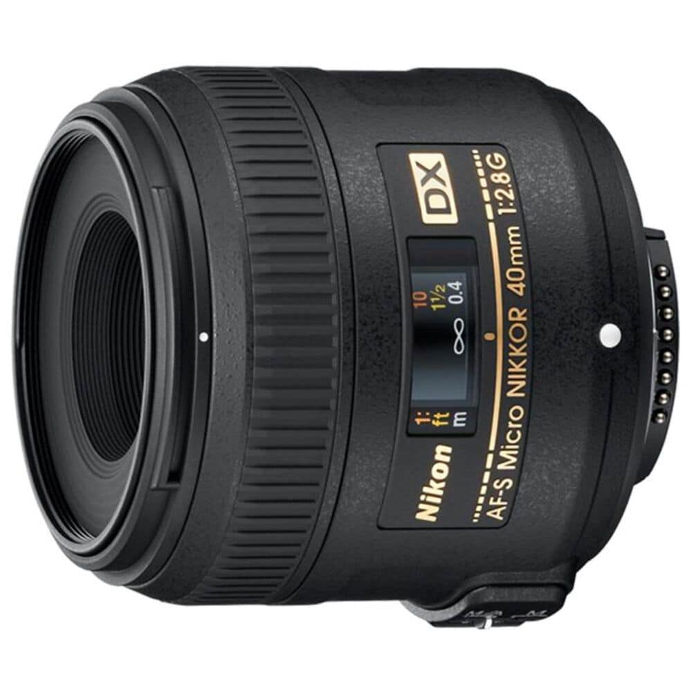 Nikon AF-S DX Micro Nikkor 40mm F/2.8G Macro Lens in Black, , large