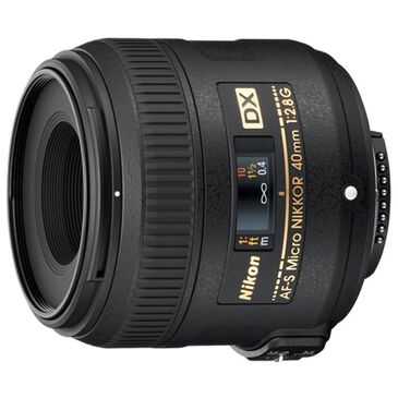Nikon AF-S DX Micro Nikkor 40mm F/2.8G Macro Lens in Black, , large