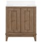 37B Kinsale 30" Single Bathroom Vanity Cabinet in Walnut Drift with White Composite Stone Top and Backsplash, , large