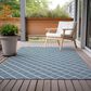 Dalyn Rug Company York 3" x 5" Sky Blue Indoor/Outdoor Area Rug, , large