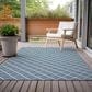 Dalyn Rug Company York 3" x 5" Sky Blue Indoor/Outdoor Area Rug, , large
