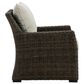 Ashley Brook Ranch Outdoor Lounge Chair in Brown, , large