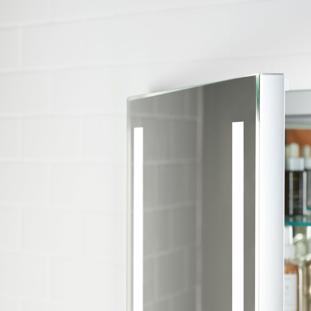 Kohler Verdera 20" x 30" Lighted Medicine Cabinet in Aluminum, , large