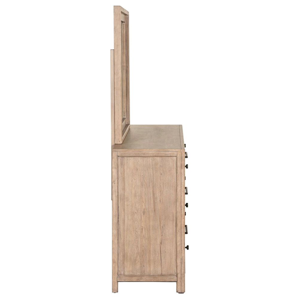 Belle Furnishings Proximity Place 9-Drawer Dresser and Mirror in Barley Buff, , large