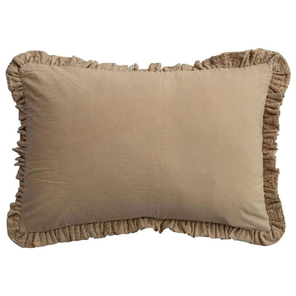 Creative Coop Cozy 16" x 24" Lumbar Pillow in Beige, , large