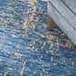 Nourison Luna 7"9" x 9"9" Dark Blue and Mocha Area Rug, , large