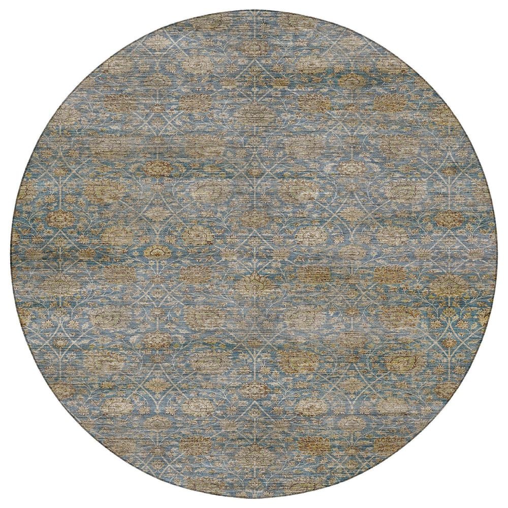 Dalyn Rug Company Aristo Blue 8" Round Area Rug, , large