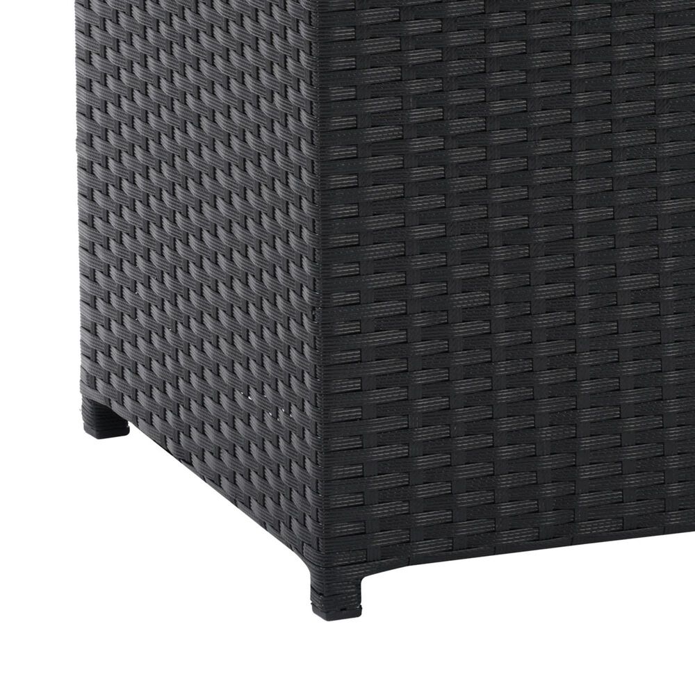 CorLiving Parksville Patio Cooler Table in Black, , large