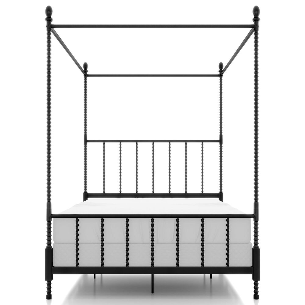 Furniture of America Elliot Queen Canopy Bed in Black, , large