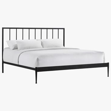 Hawthorne Furniture Modern King Metal Panel Bed in Matte, , large