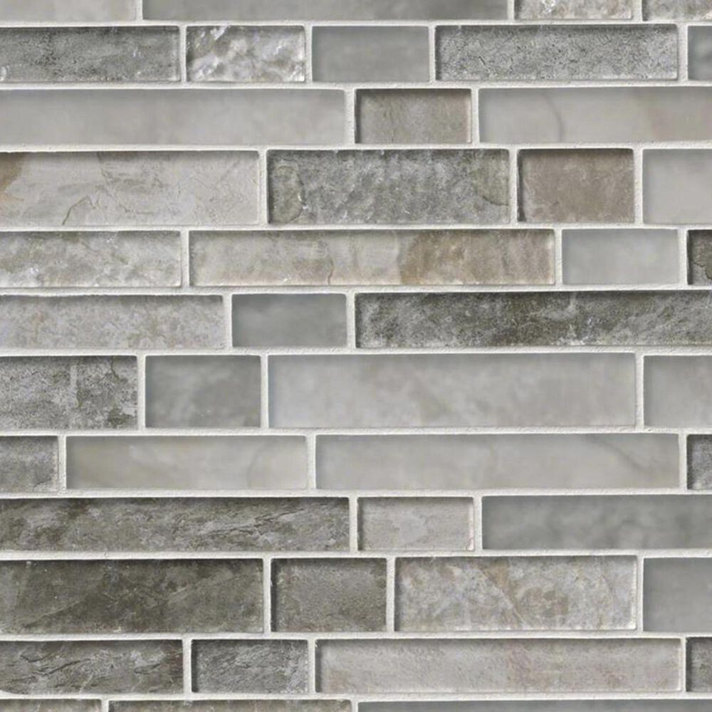 MS International Savoy Brown and Beige 12&quot; x 12&quot; Glass Mosaic Sheet, , large
