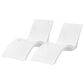 Floating Luxuries 4-Piece Lounger Set in White and Aruba, , large