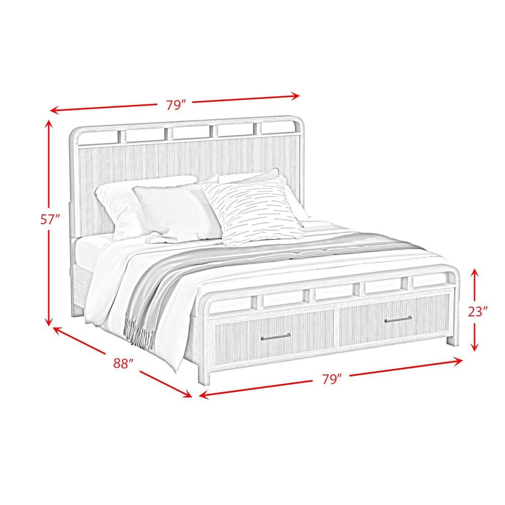 Mayberry Hill Ridgemont 3-Piece King Bedroom Set in Natural Brown, , large