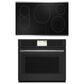 Cafe 2-Piece Kitchen Package with Matte Black 30" Smart Built-In Convection Single Wall Oven and Stainless Steel 36" Electric Cooktop, , large