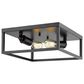 Golden Lighting Wesson Flush Mount in Black, , large