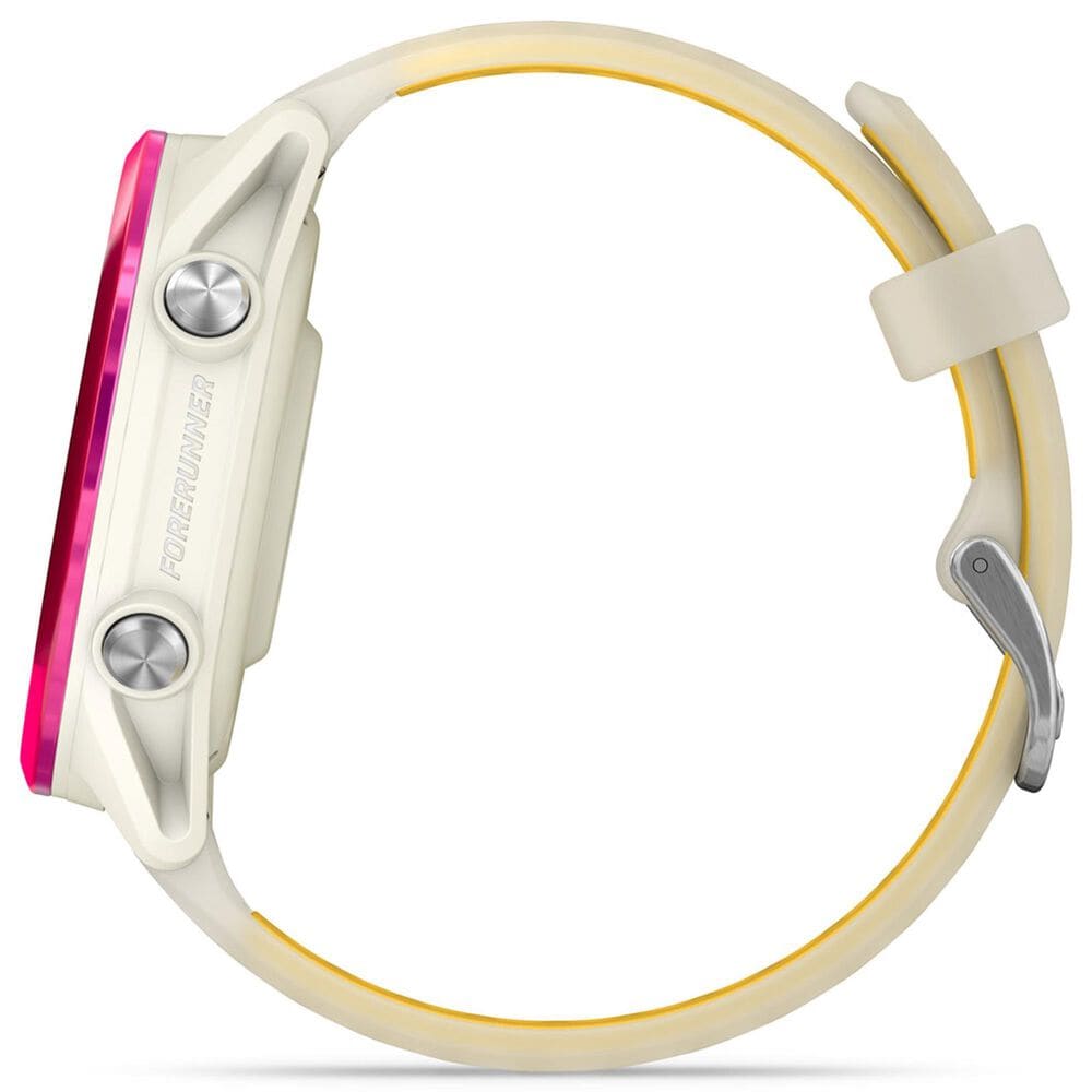 Garmin Forerunner 570 42mm Raspberry Aluminum with Translucent Bone and Mango Band, , large