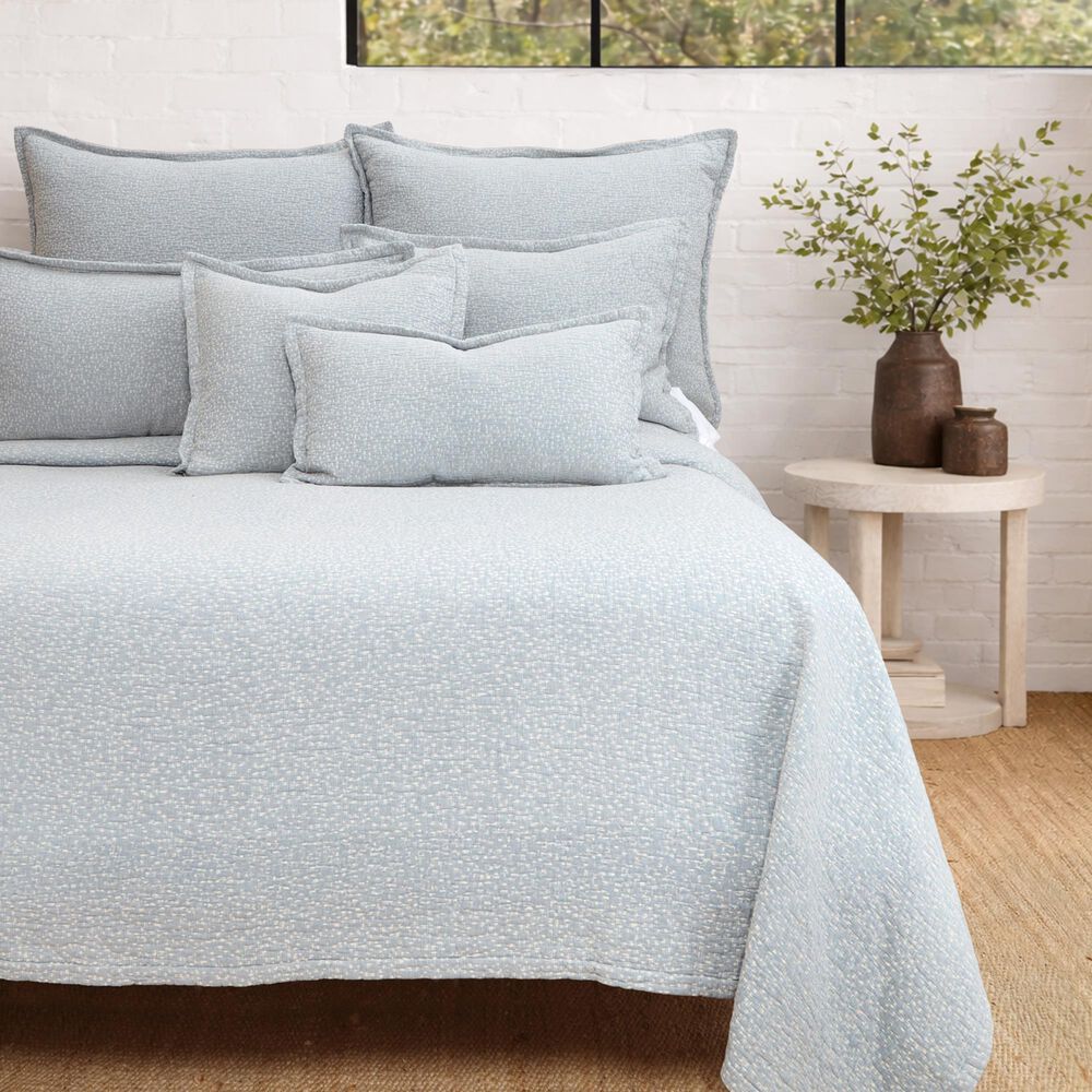 Pom Pom At Home Malibu 14" x 24" Lumbar Throw Pillow in Light Blue, , large