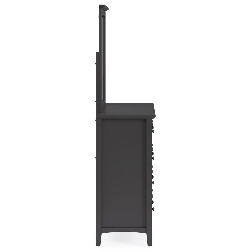 Urban Home Grace Dresser and Mirror in Raven Black, , large