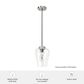 Hunter Vidria 7.25" 1-Light Mini Pendant in Brushed Nickel, , large