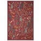 Rifle Paper Co. x Loloi Menagerie 2"6" x 7"6" Crimson Runner, , large