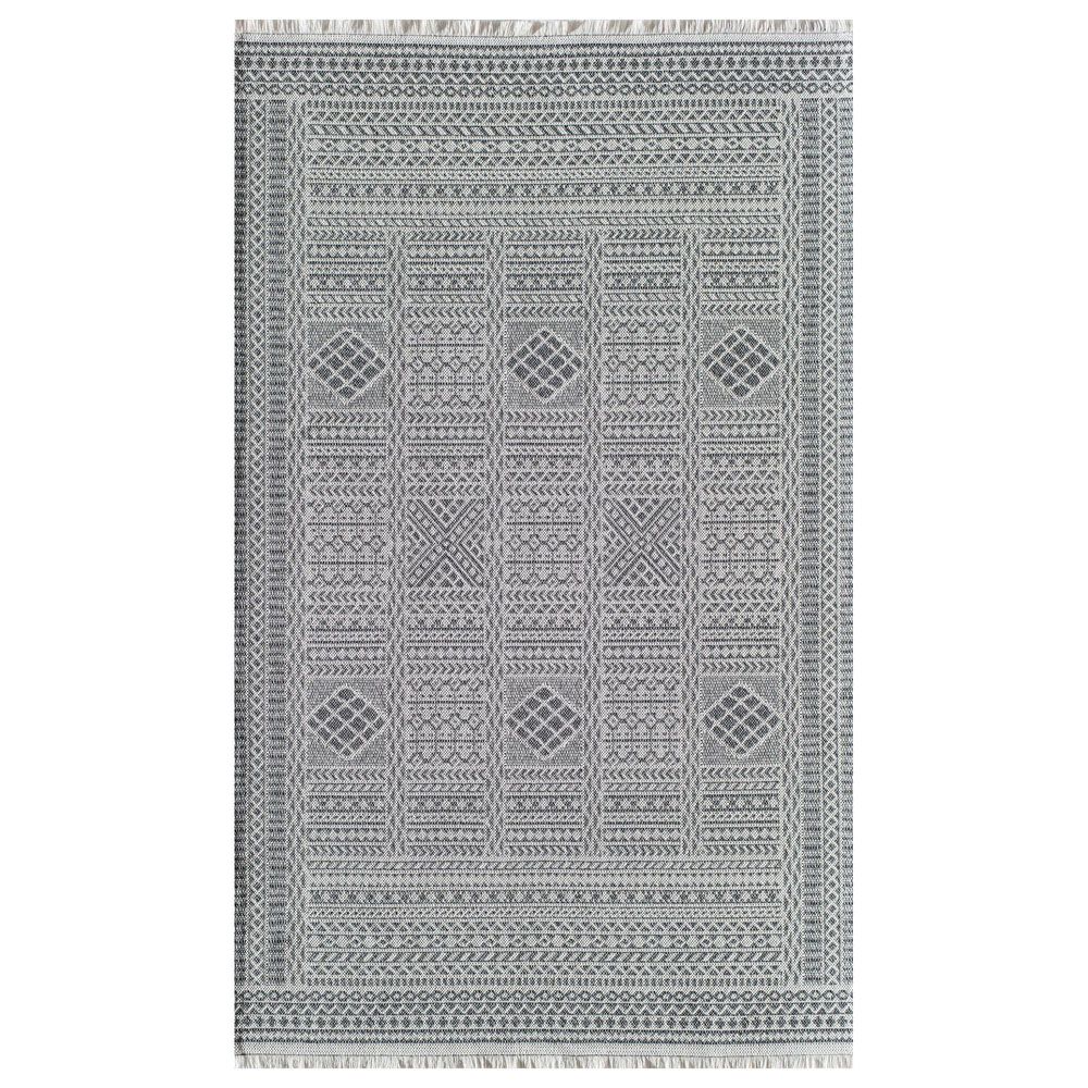 Rugs America Sloane Harrington Grotto 2"6" x 8" Gray and White Runner, , large
