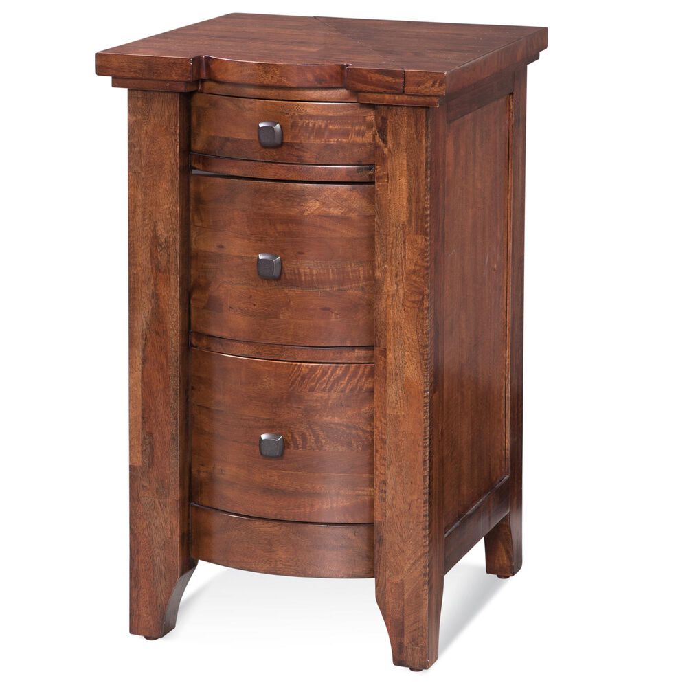 Napa Furniture Design The Whistler Retreat 3 Drawer Small Nightstand in Mango, , large