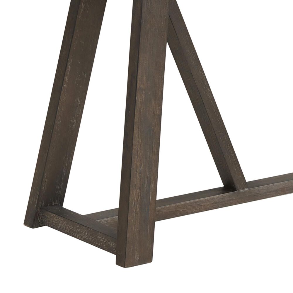 Hawthorne Furniture Hearst Sofa Table and Stools Set in Reclaimed Chevron, , large