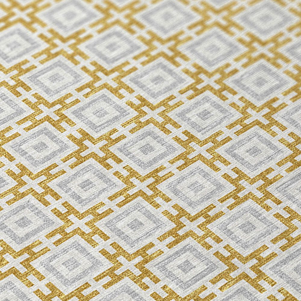 Dalyn Rug Company Marlo 2&#39;3&quot; x 10&#39; Gold Indoor/Outdoor Runner, , large