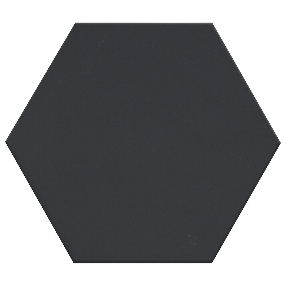 Emser Rhythm Black Hexagon 11" x 13" Pattern Porcelain Tile, , large