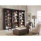 Wycliff Bay 3-Bookcase with Ladder in Aged Ebony and Warm Honey, , large