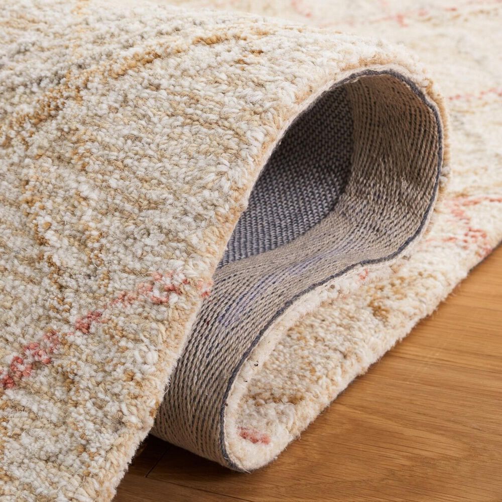 Safavieh Micro-Loop MLP479Q 3&#39; x 5&#39; Ivory and Red Area Rug, , large