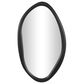 Maple and Jade Oval Wooden Wall Mirror in Black, , large