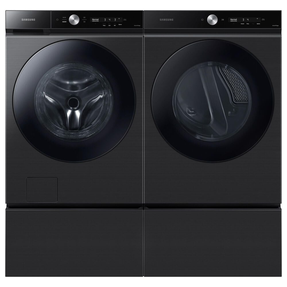 Samsung Bespoke 7.6 Cu. Ft. Front Load Electric Dryer with AI Optimal Dry and Super Speed Dry in Brushed Black, , large