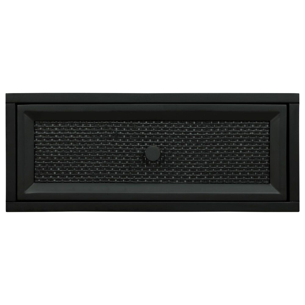 Linon Home Decor Catlett Side Table Nightstand in Matte Black, , large